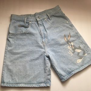 Vintage Bugs Bunny Denim Shorts